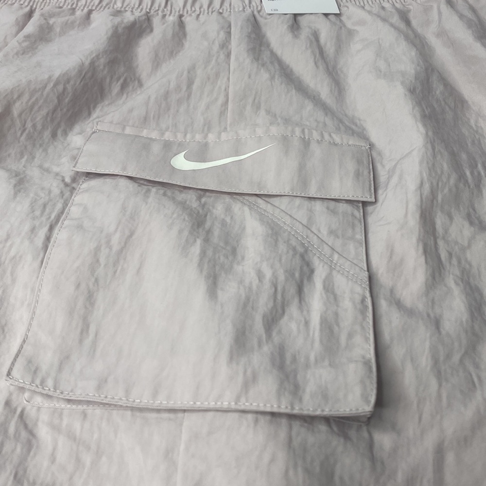 Nike Women's Cargo Drawstring Shorts - Light Mauve - Picture 7 of 12